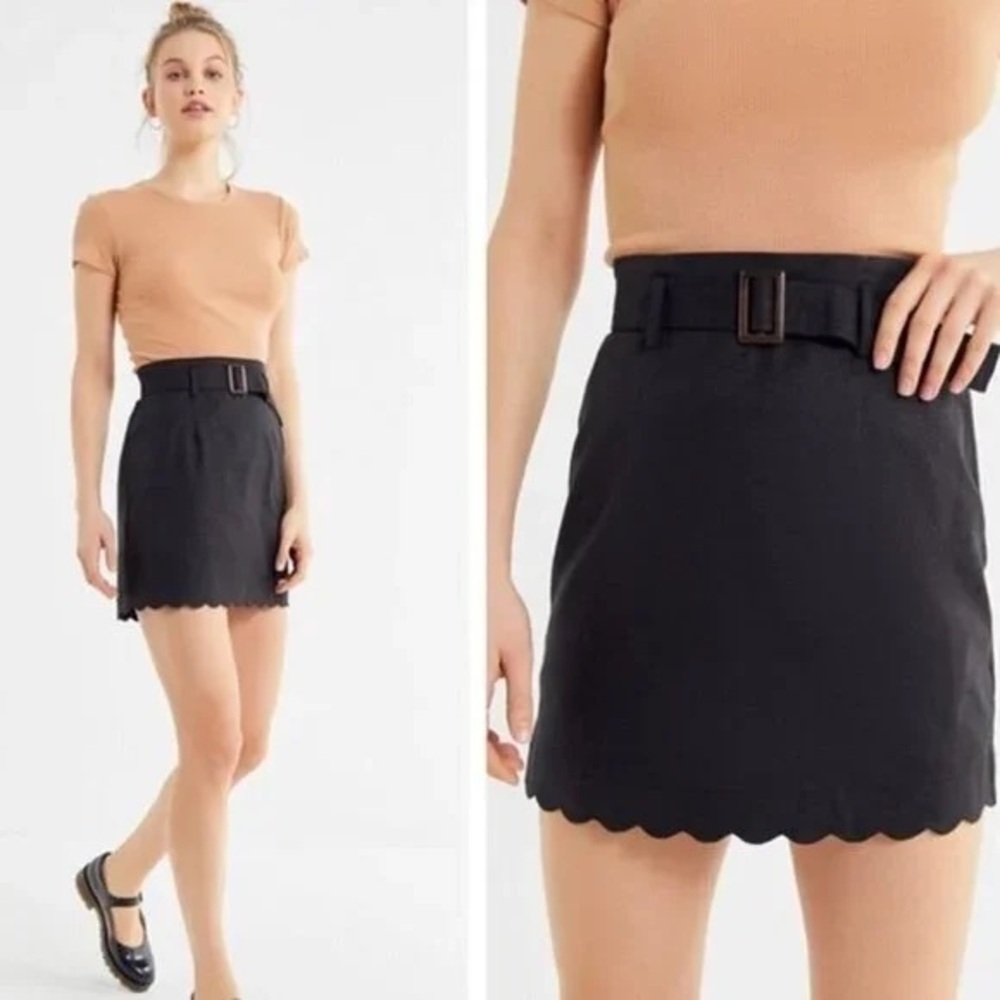 Urban Outfitters Grace Linen Blend Mini Skirt Size M